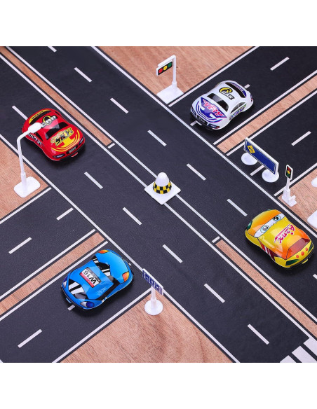 Cinta Negra para Autos de Juguete RECER 2 Rollos 6,1 cm x 10 m