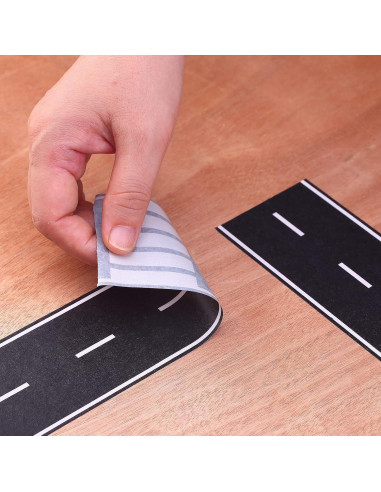 Cinta Negra para Autos de Juguete RECER 2 Rollos 6,1 cm x 10 m