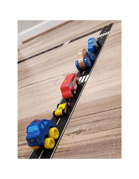 Cinta Negra para Autos de Juguete RECER 2 Rollos 6,1 cm x 10 m