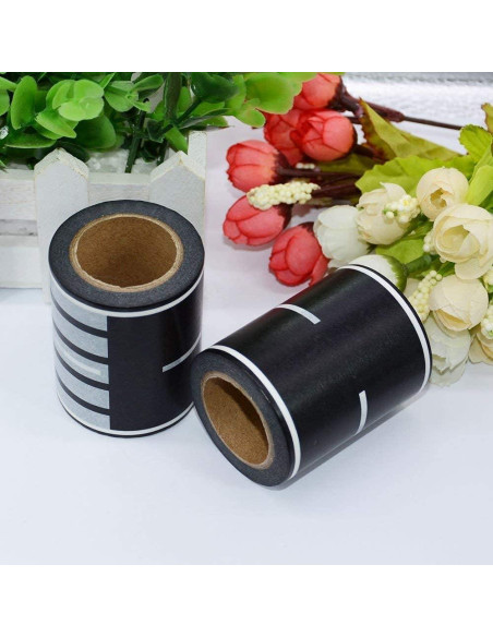 Cinta Negra para Autos de Juguete RECER 2 Rollos 6,1 cm x 10 m