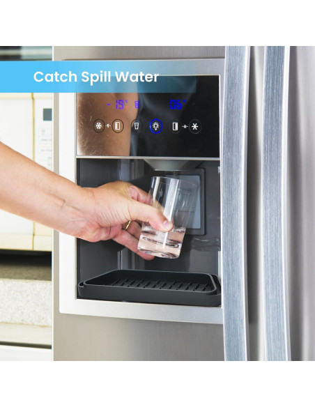 Bandeja de Goteo Crystala para Refrigerador, Silicona Antideslizante, 2 Piezas