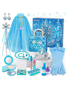Conjunto de Maquillaje y Disfraz Frozen Basytodio 3-6 Años