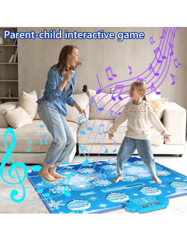 Alfombra de Baile Electrónica Jiaxin 2 Jugadores Azul 102x98 cm