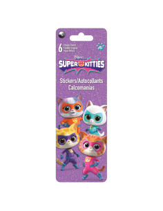 Stickers Disney Super Kitties Sandylion - 6 Hojas Multicolor