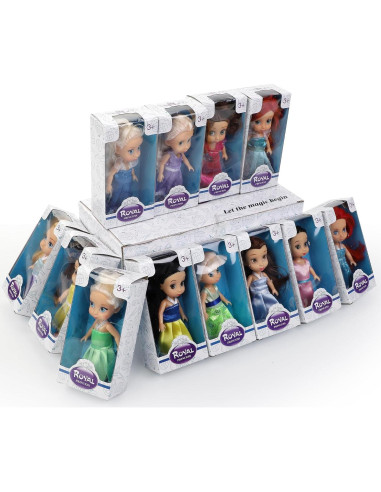 Set de 12 Muñecas Princesa Real 12,7 cm Liberty Imports