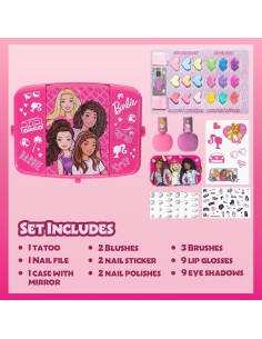 Conjunto de Vanity de Belleza Barbie con Espejo Iluminado 2