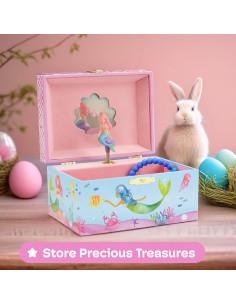 Caja de Joyas Musical Jewelkeeper Sirena 15.24x11.81cm 2