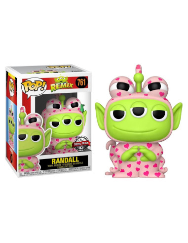 Figura de Vinilo Pop! Funko Pixar Alien Remix Randall Rosa