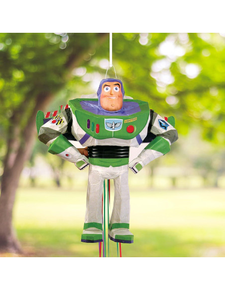 Piñata de Cuerda Disney Buzz Lightyear 3D - 48 cm x 43 cm