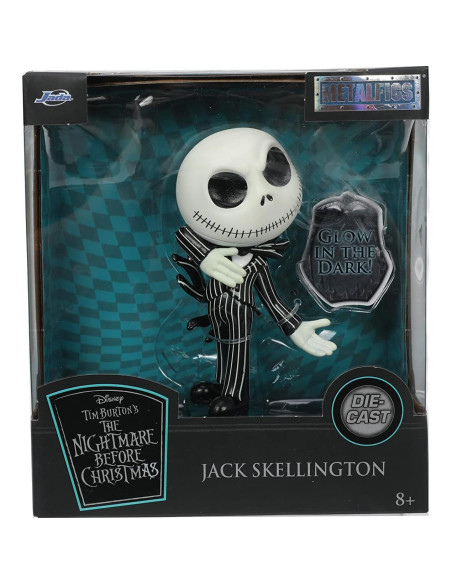 Figura coleccionable Jack Skellington Jada Toys 10 cm que brilla Figura coleccionable Jack Skellington Jada Toys 10 cm que brilla