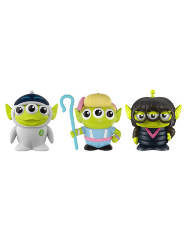 Figuras Mashup Pixar Alien Remix Mattel - Bo Peep, Edna Mode y EVE