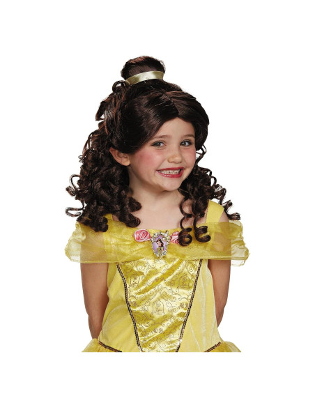 Peluca Infantil Belle de La Bella y la Bestia - Licenciada Peluca Infantil Belle de La Bella y la Bestia - Licenciada
