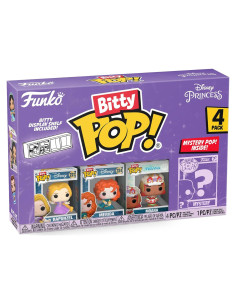 Figuras Mini Bitty Pop Disney - Rapunzel, Merida, Moana + Sorpresa