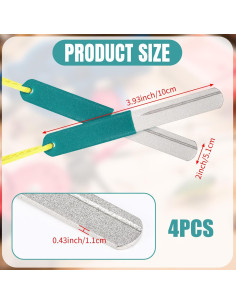 Afilador de Anzuelos Skylety 4 Pcs Lima de Diamante 10 cm 2