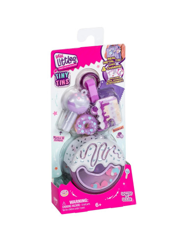 Latas Pequeñas Real Littles con 4 Encantos - 6 Diseños