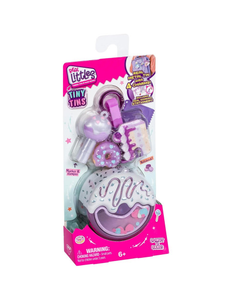 Latas Pequeñas Real Littles con 4 Encantos - 6 Diseños