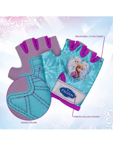 Accesorios para Bicicleta Infantil BELL Frozen 2 - Almohadillas y Guantes