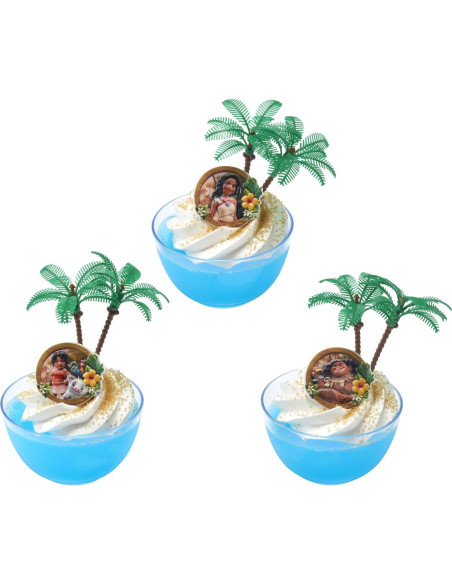 DecoPac Decoraciones para Cupcakes Moana - 24 Anillos