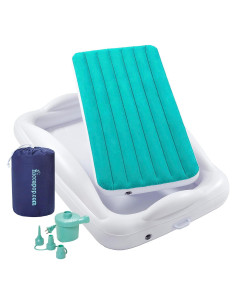 Cama Inflable para Niños Pequeños hiccapop con Protectores 157x99cm