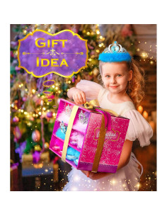 Conjunto de Disfraz de Princesa BIBUTY con Zapatos y Coronas 2