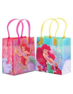 Bolsas de Regalo Reutilizables Disney Princess La Sirenita - 12 Pzas