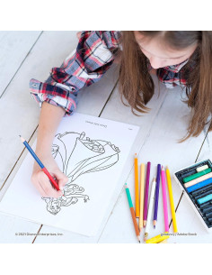 Libro de Colorear Princesas Disney Bendon 48 Páginas con Crayones 2