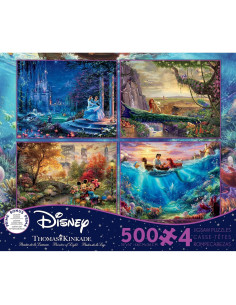 Rompecabezas 4 en 1 Ceaco Disney Kinkade 500 Piezas 2