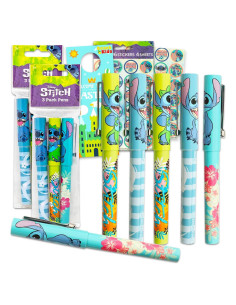 Paquete de Fiesta Lilo y Stitch - 6 Bolígrafos y Tatuajes