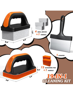 Kit de limpieza 19 en 1 Mavipromax para parrilla y plancha 2