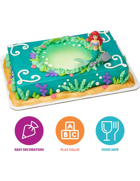 DecoSet Princesa Disney Ariel - Decoración de Pastel 2 Piezas