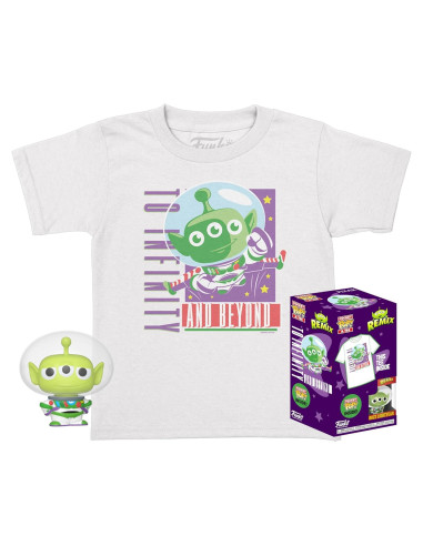 Camiseta y Pocket Pop! Alien Buzz Lightyear Funko Niños M