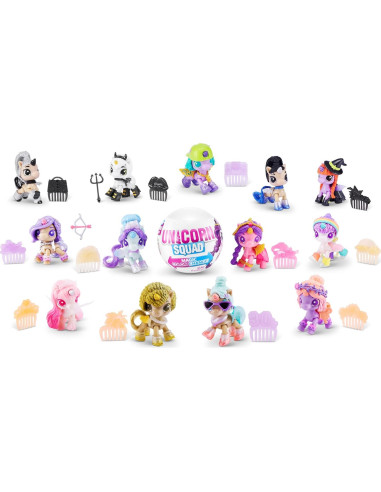 5 Sorpresa Unicornio Escuadrón ZURU Cambio de Color Mágico