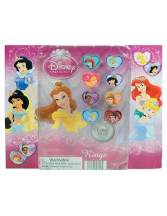 Anillos Acrílicos Corazón Disney - Lote 14 Coleccionables