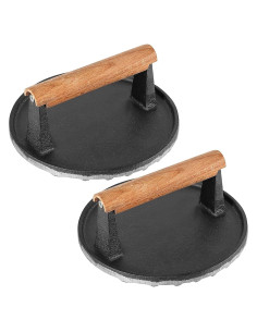 Prensa de Hierro Fundido 7" HOIGON con Mango de Madera