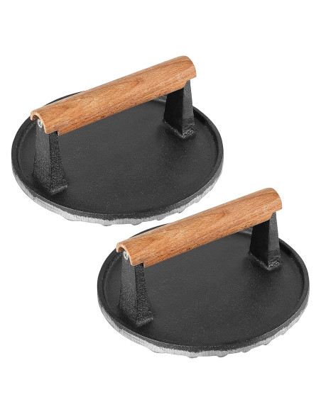 Prensa de Hierro Fundido 7" HOIGON con Mango de Madera