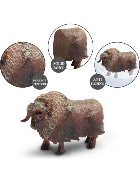 Set de 12 Figuras de Animales de Granja Mini Tudou