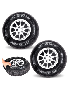 Almohadas de Peluche Rueda 3D Meooeck 40 cm - 2 Pcs