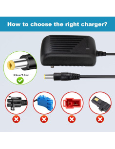 Cargador de Batería 24V Cilehall para Coches Eléctricos Niños 2