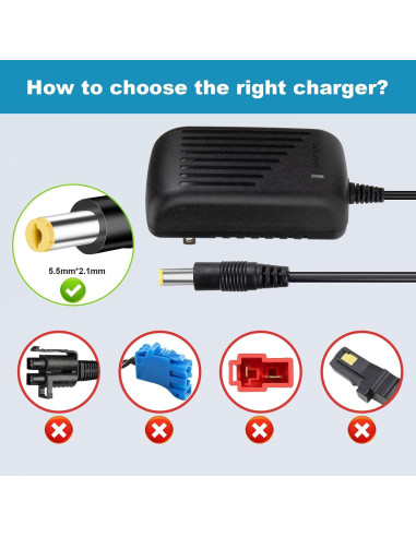 Cargador de Batería 24V Cilehall para Coches Eléctricos Niños