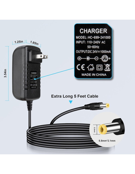 Cargador de Batería 24V Cilehall para Coches Eléctricos Niños