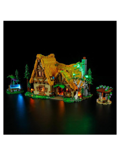 Kit de Iluminación LED BRIKSMAX para Lego 43242 Cabaña Blancanieves