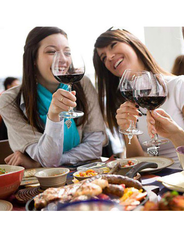 WOCRAFT Charms para Copas de Vino - 50 Piezas de Acero Inoxidable