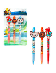 Conjunto Fiesta Disney Moana 6 Bolígrafos y Pegatinas 2