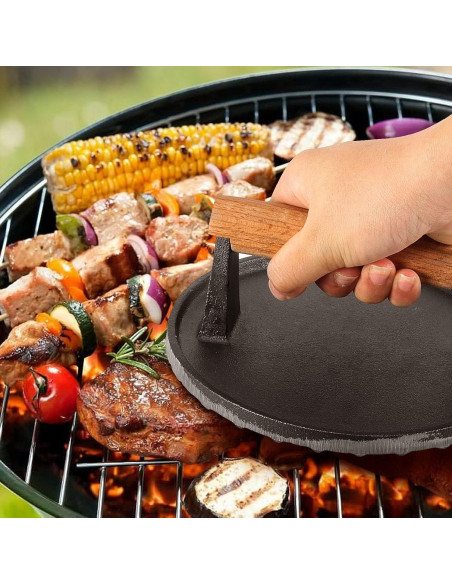 Prensa de Hierro Fundido 7" HOIGON con Mango de Madera