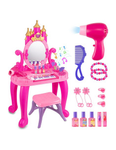 Juguete de Maquillaje para Niñas Zaddgiuuy con Espejo y Piano