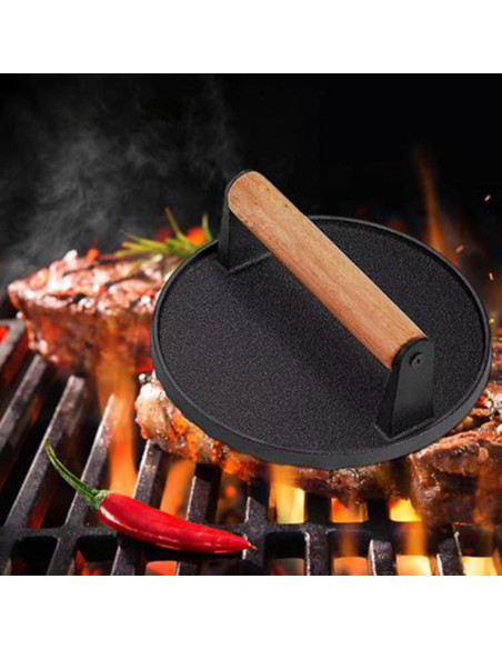 Prensa de Hierro Fundido 7" HOIGON con Mango de Madera