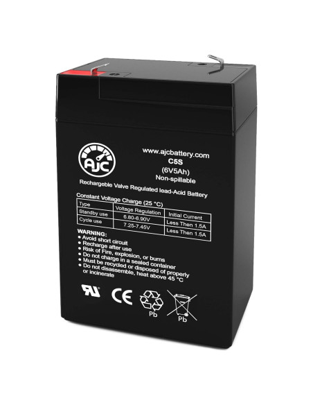 Batería AJC 6V 5Ah para Scooter Kid Trax Minnie Mouse