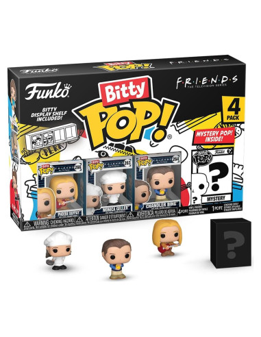 Funko Bitty POP! Friends - Phoebe y 3 figuras mini coleccionables