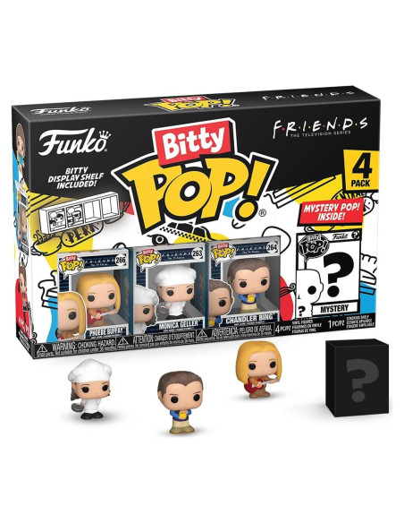 Funko Bitty POP! Friends - Phoebe y 3 figuras mini coleccionables