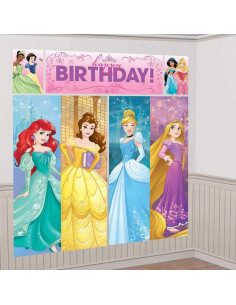 Kit de Decoración de Fiesta Princesa Disney Amscan 5 Piezas 149x165cm 2